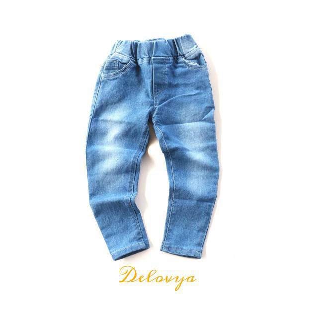  JEANS STRETCH LIGHT BLUE CELANA ANAK DELOVYA Shopee 