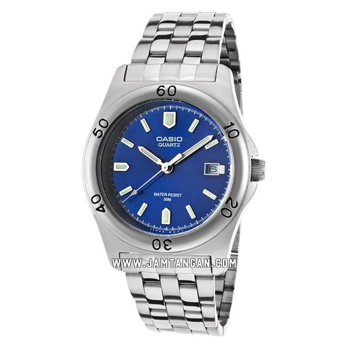Casio MTP-1213A-2AVDF Men Analog Blue Dial Stainless Steel Strap