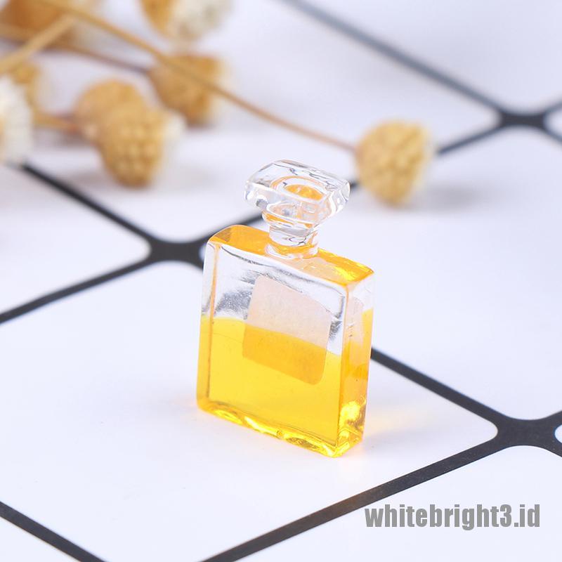 (white3) 6 Botol Parfum Miniatur Skala 1: 12 Untuk Dekorasi Rumah Boneka