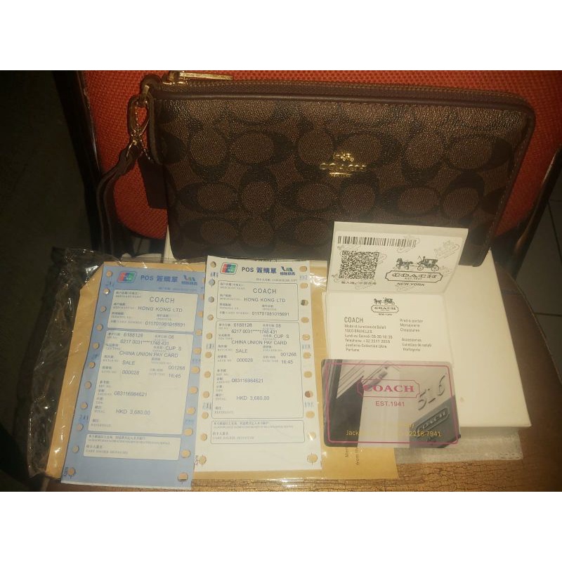 100% ORIGINAL DOMPET PANJANG COACH ASLI HONGKONG