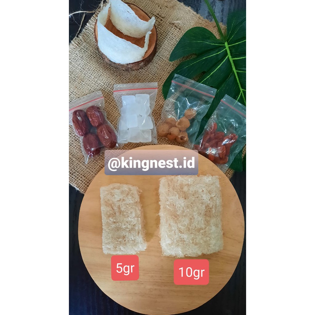 

Sarang Burung Walet / Yenwo Mentah Siap Masak - Paket Komplit Murah - Kingnest