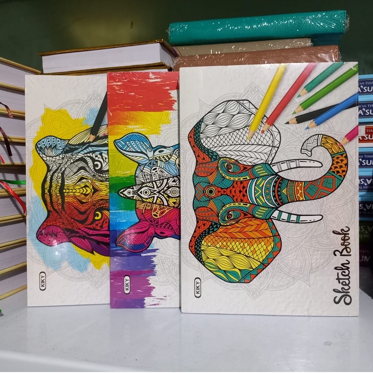 KIKY Sketch Book / Buku Sketsa Ukuran A5 Isi 50 Lembar (1pcs)