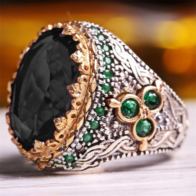 Cincin Bahan Stainless Gaya Vintage Untuk Pria Dan Wanita