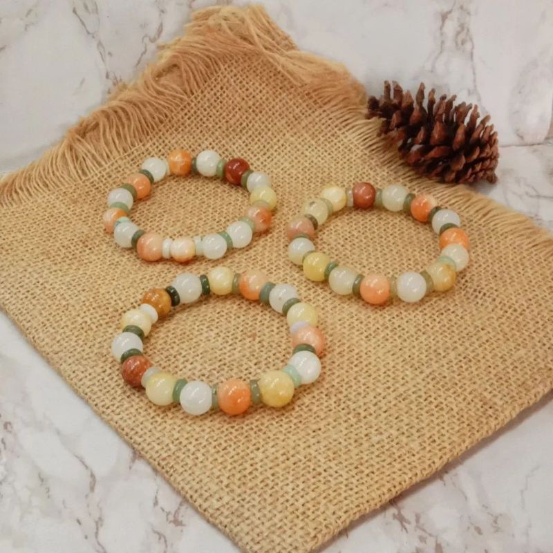 Gelang Batu Giok Birma / Burma Natural