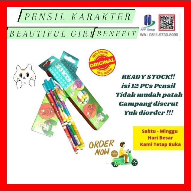 

Spesial Grosir Pensil 2B Benefit Karakter Beuatiful Girl Hemat