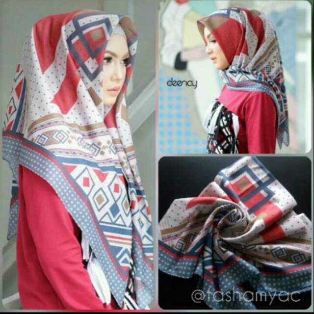 Deenay kw/voal kekinian/kerudung motif