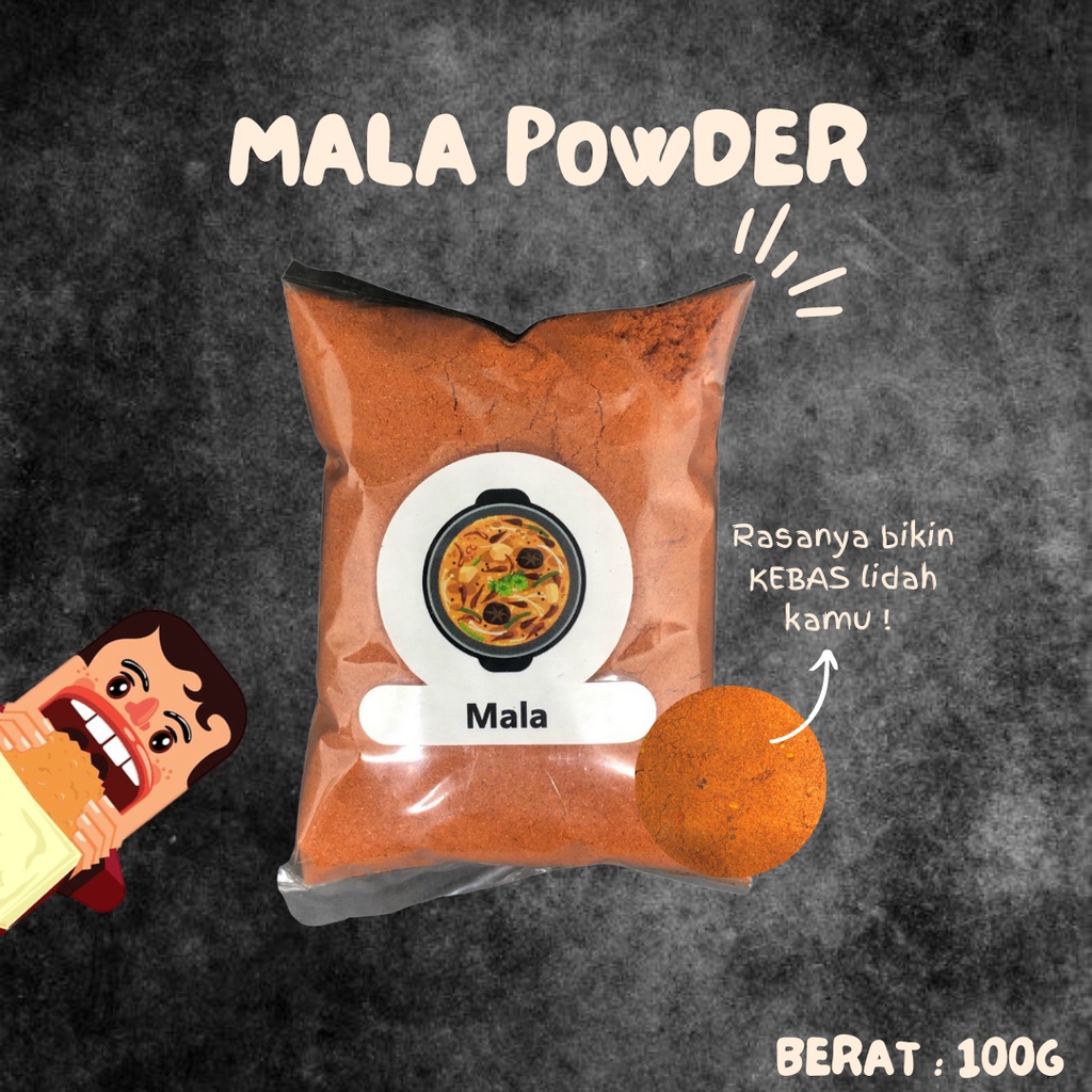 Bumbu Tabur Mala / Mala Seasoning Powder Kemasan 100 Gram