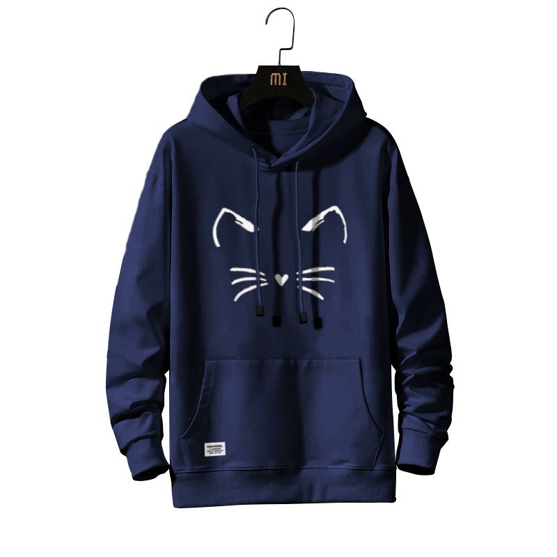 SWEATER HOODIE JEMPER KUCING TANPA MUKA UNISEX matt COTTON fleece Premium