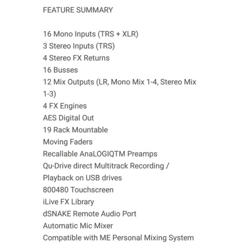 Mixer Digital Allen & Heath QU 16 original resmi 1 tahun