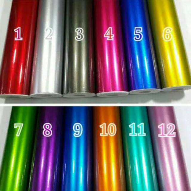 Sticker Motor Pollet Skotlet Polet Metalik Glossy Lebar 45cm Permeter Bisa Cod Shopee Indonesia