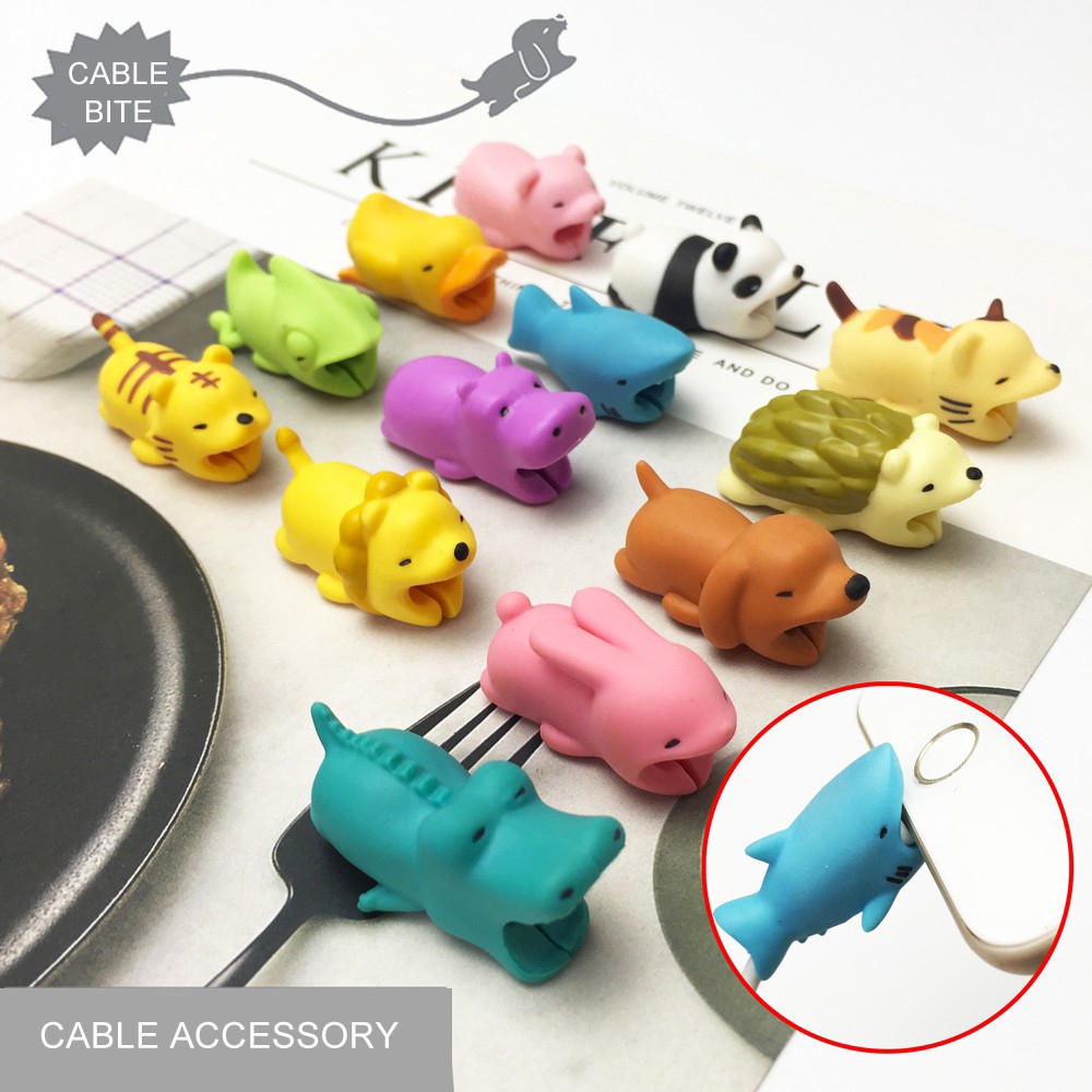 Pelindung Kabel Data Usb Charger Desain Kartun Hewan Lucu Shopee