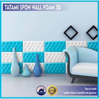 TATAMI SPON 60x30cm Wallpaper  Foam 3D Stiker Dinding 