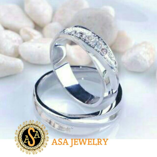 Cincin kawin couple emas & palladium