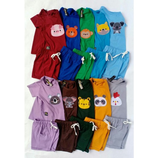 SET CROWN.ID TERBARU SETELAN ANAK COWOK CEWEK SET BAJU KARAKTER ANAK UMUR 2-5 TAHUN