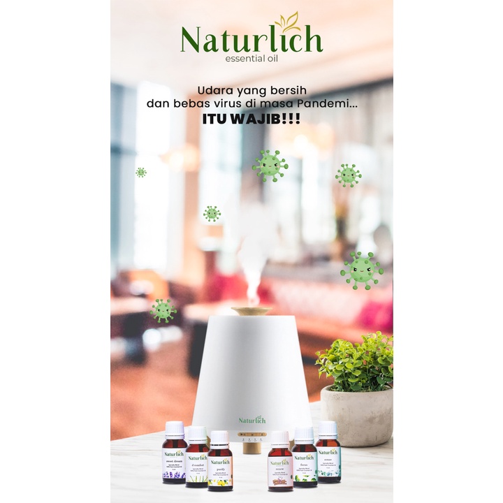 Purify essential oil 15 ml original aromaterapi Naturlich Netralisasi udara