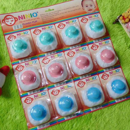 Dodo| Reliable| Ninio| Tepukan Bedak Puff | Handle Bayi | Puff Bedak Kiddy |Tepukan Bedak Bayi Kiddy Lembut| Puff Pita dan Pegangan