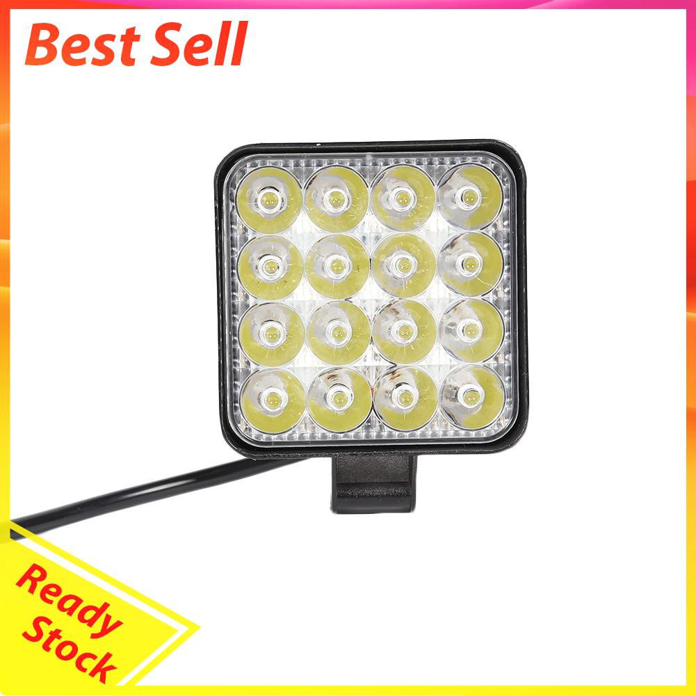 Lampu Sorot 16 Led 48w 2880lm 6500k Anti Air Bentuk Persegi Untuk Mobiltruk