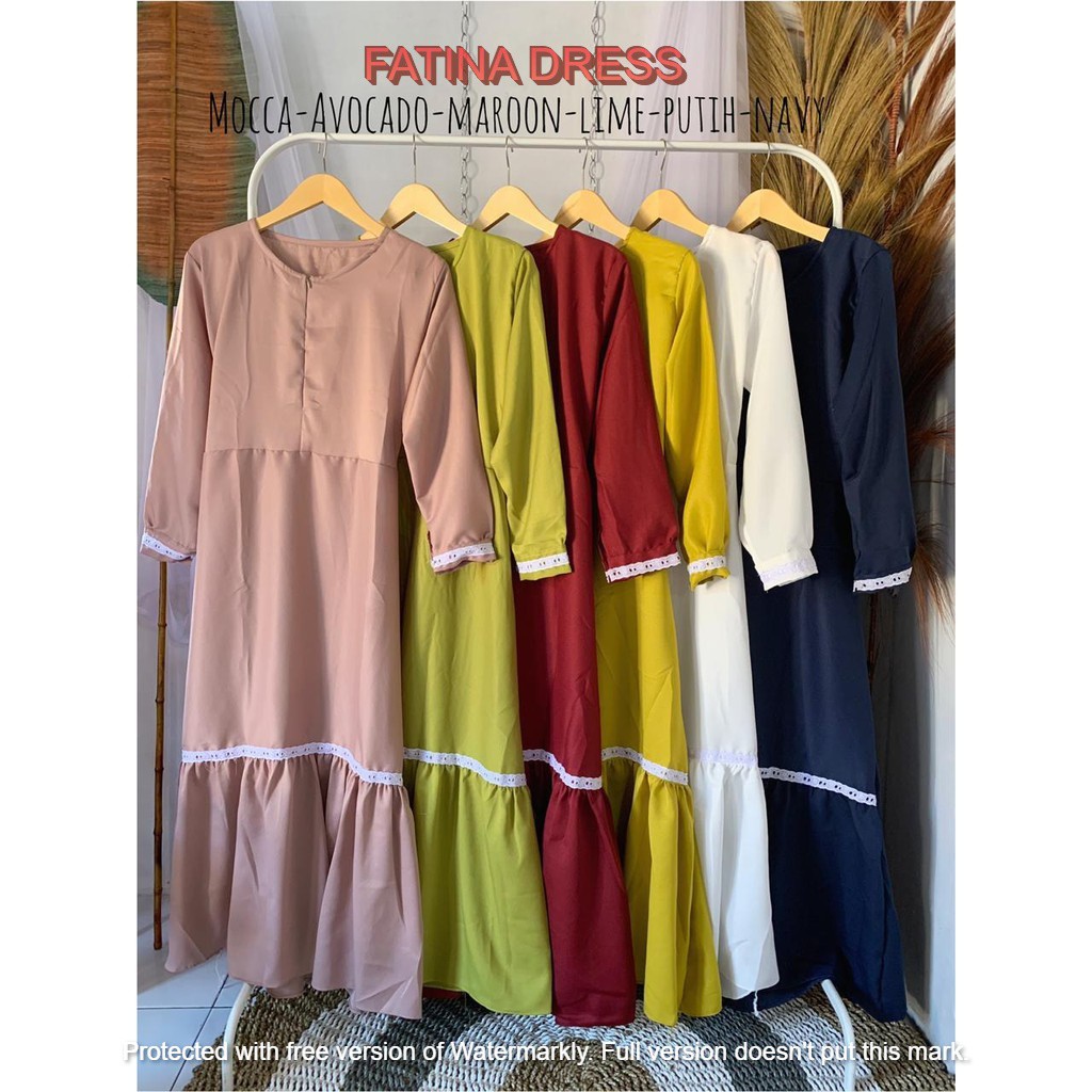 Ns FC Reinn Gamis Syari Putih Benhur Abu Toska Navy Maroon Hujan Muslim Modis Modern White Mach DE
