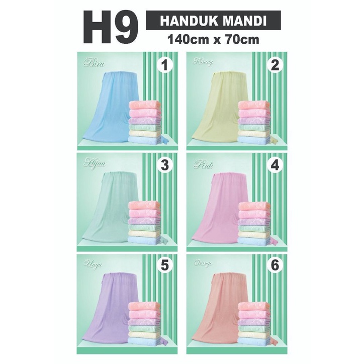 (JC) handuk polos ukuran 70 x 140 cm//handuk mandi