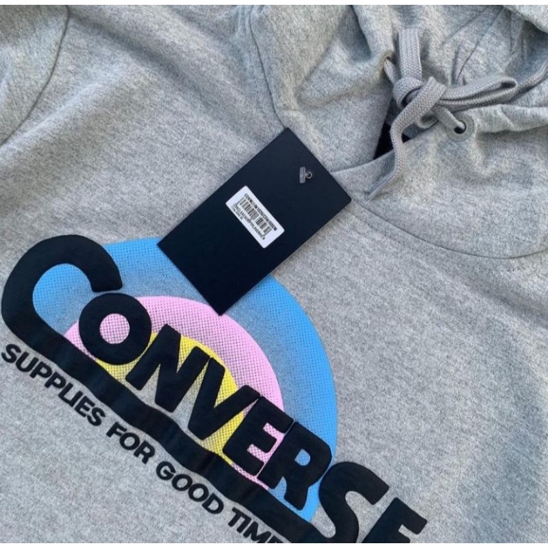 ZIP HOODIE CONVERSE SCRIPT GREY