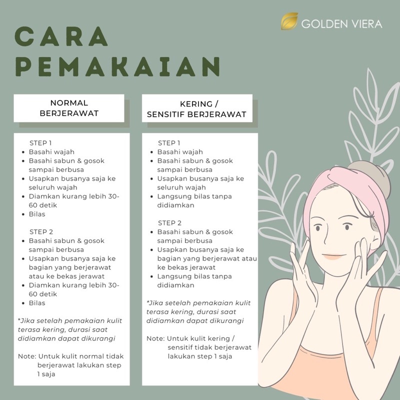 Golden Viera Herbal Soap Original Kemasan Baru Bebas Pilih Hadiah