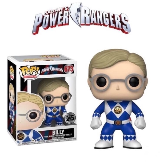 Funko Pop Billy Cranston Blue Ranger Unmasked - Power Rangers