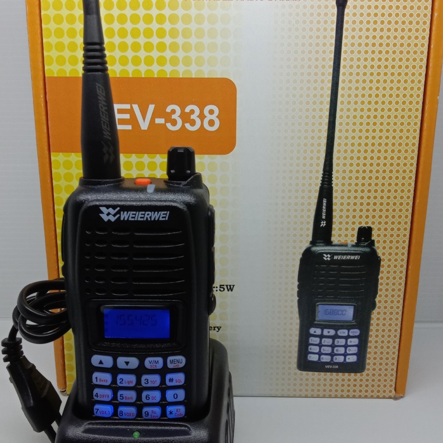 HT WEIRWEI VEV-338  SINGLEBAND VHF WEIRWEI VEV 338 handy talky VEV338 radio murah