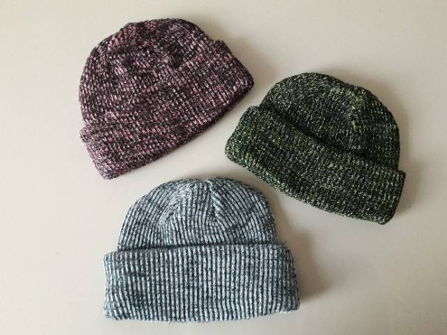 (SPESIAL TONE)SHORT BEANIE HAT POLOS MOTIF MISTY,KUPLUK MODEL BEANIE HAT MISTY