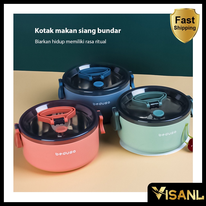 Kotak Makan Besar Lunch Box Polos Lucu Elegan Tempat Bekel Makanan BPA FREE VS-58