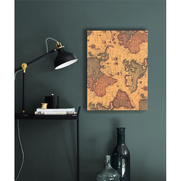 

Dekosistem A121- 30x40 Hiasan Dinding kayu Pajangan gambar ancient map peta kuno word map