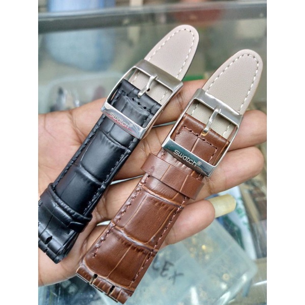 Tali kulit jam tangan Swatch Strap jam swatch
