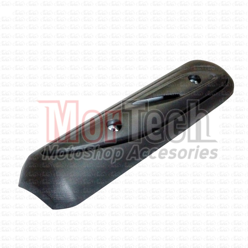 Tutup Cover Pelindung Knalpot Aksesoris Variasi Vario Karbu 110 Cw / Vario Techno 110 Hitam