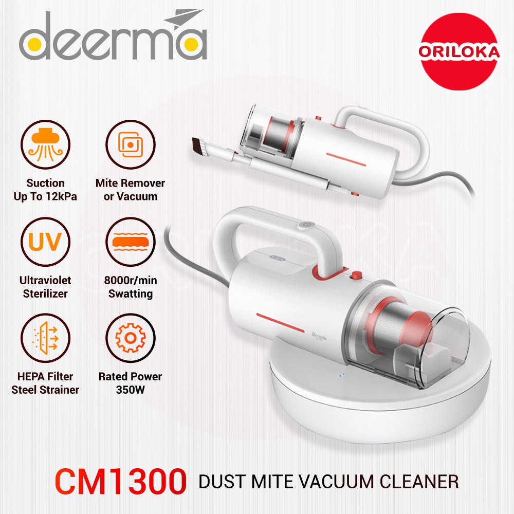 Deerma CM1300 UV Dust Mite Vacuum Cleaner / Vacuum Tungau - Resmi