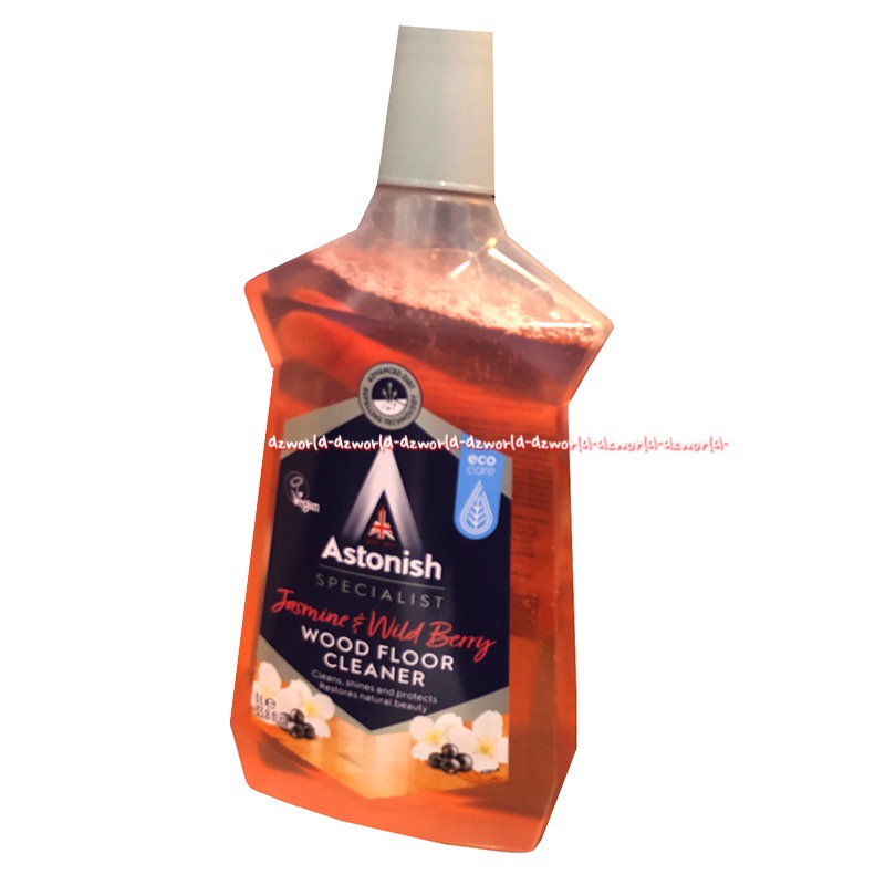 Astonish Wood floor Cleaner Jasmine Wild Berry 1L Astonis Pembersih Lantai Kayu lantai Parket  Aroma Wangi Bunga Melati 1 Litter