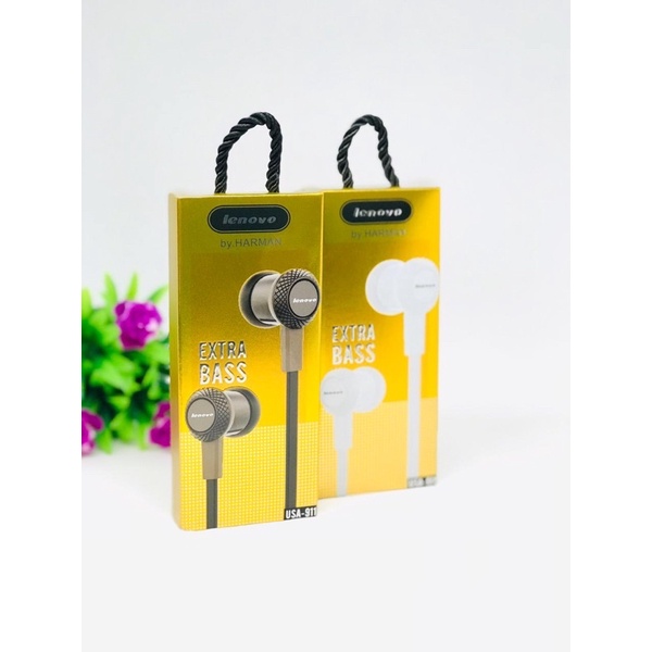 grosir handsfree usa911 hf lenovo music earphone