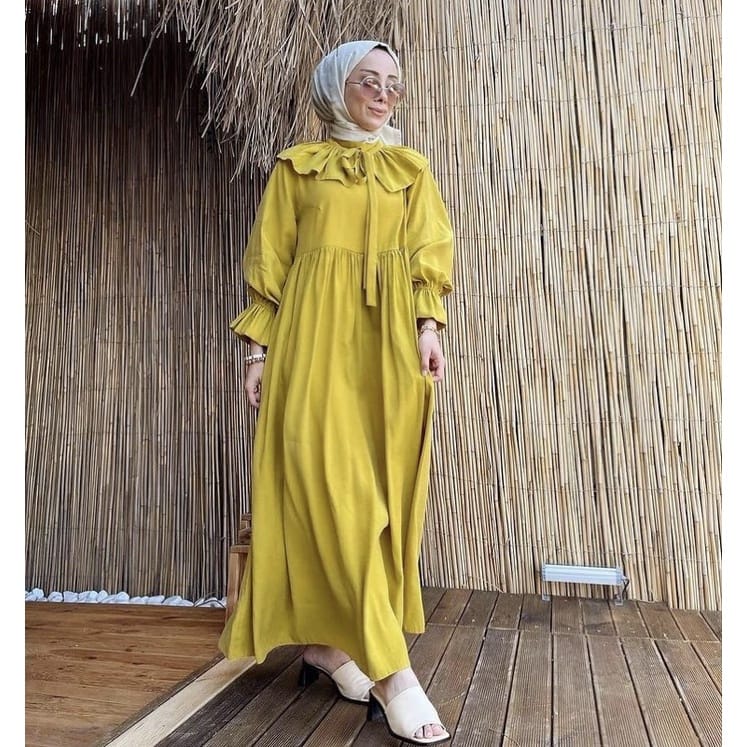 CHANI MAXI - DRESS KEKINIAN / DRESS CANTIK / DRESS MURAH / DRESS POLOS / DRESS BASIC / DRESS WANITA / DRESS MAXI