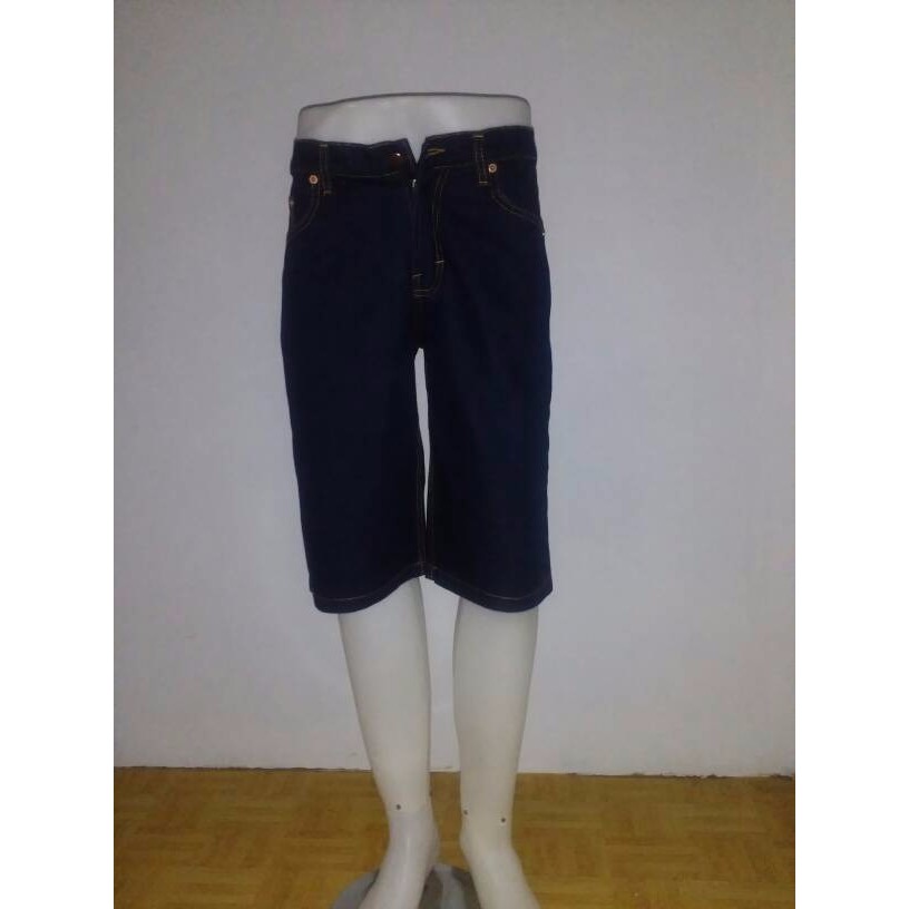 Promo bulan ini Celana jeans levis pendek pria standar size 35 38 blueblack JUMBO Berkualitas
