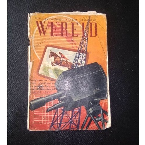 Buku jadul th 1950 WERELD POPULAIR WETENSCHAPPELUK MAANBLAD