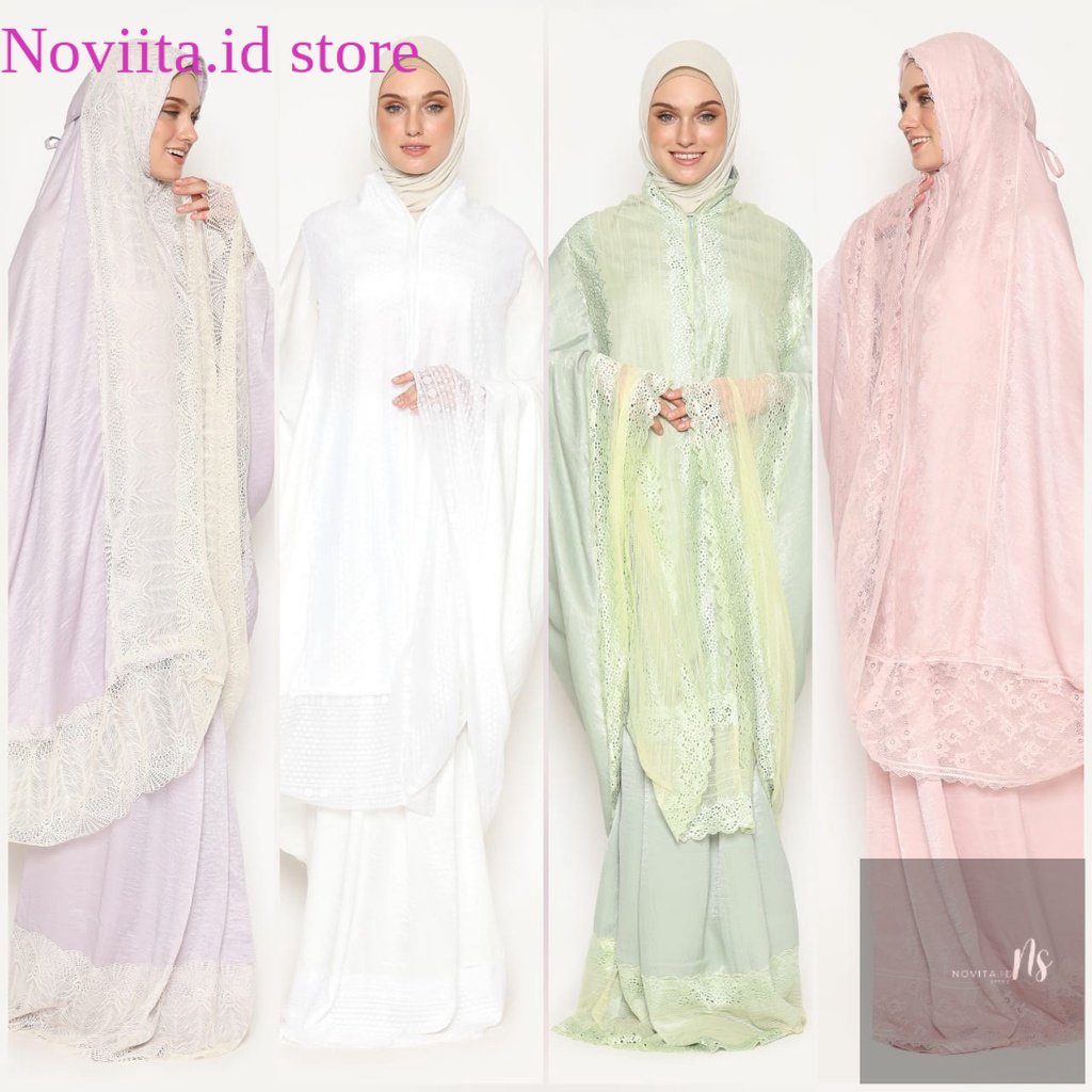 PROMO Abeedah PrayerSet /  PrayerSet / Prayer Set Santorini Silk Luxury / Prayer Set mewah / Prayer 