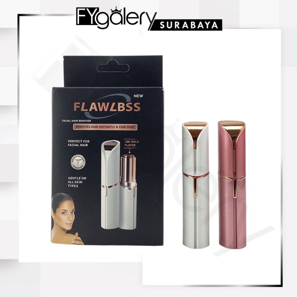 FYGALERYSURABAYA AEL001 Alat Cukuran Pencukur Flawless Brows Alis Elektrik Tanpa Rasa Sakit Eyebrow Hair Trimmer