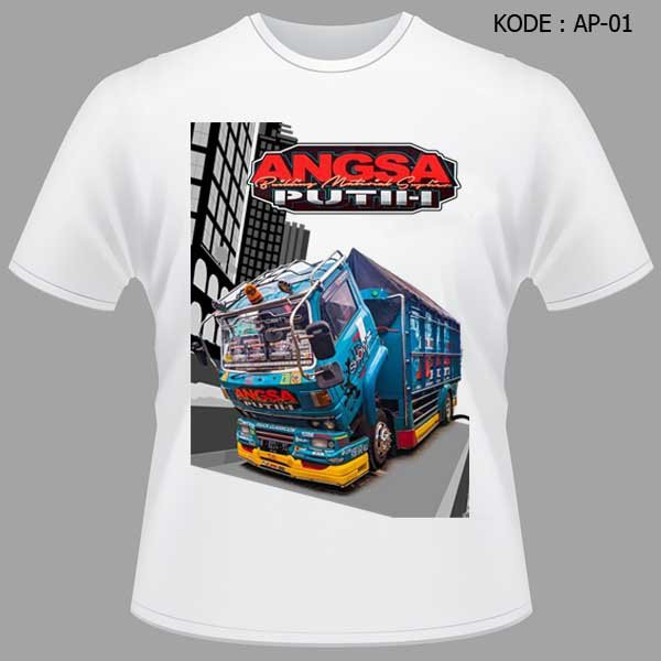 Jual Kaos Truk Angsa Putih Umplung Canter Baju Bis Truck Cabe Setan