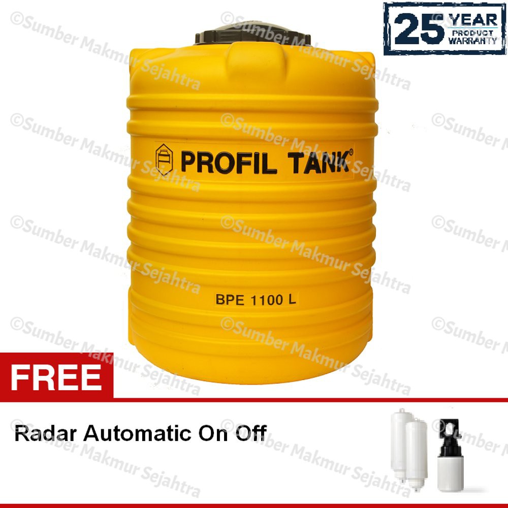 Tangki Air Tandon Toren Profil BPE 1100 Liter   BPE 1100  Limited