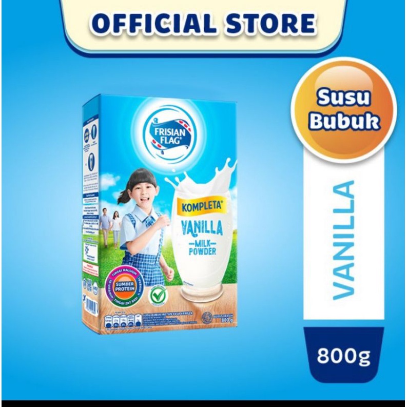 

frisian flag kompleta 800 g gr susu vanilla coklat cokelat