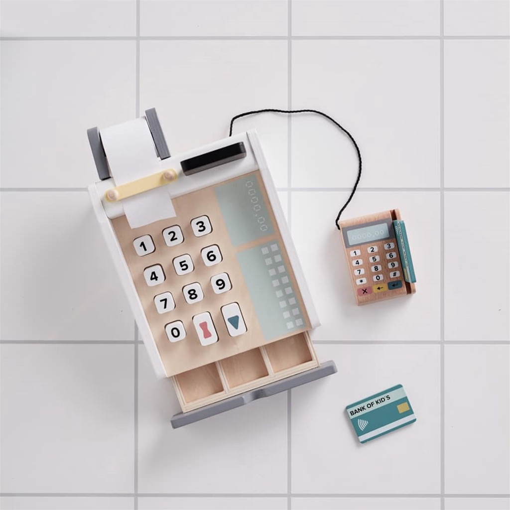 wooden cash register