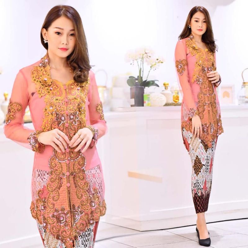 REALPICT SETELAN KEBAYA PAYET BORDIR/KEBAYA PAYET MODERN/KEBAYA PAYET PANJANG