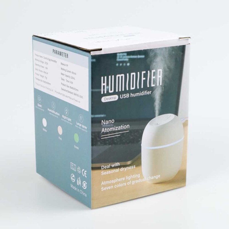 Humidifier Diffuser Mini Aromatherapy Pengharum Ruangan LED 220ml