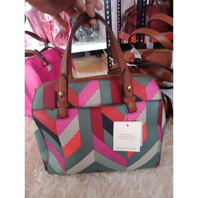 tas fossil rachel satchel chevron