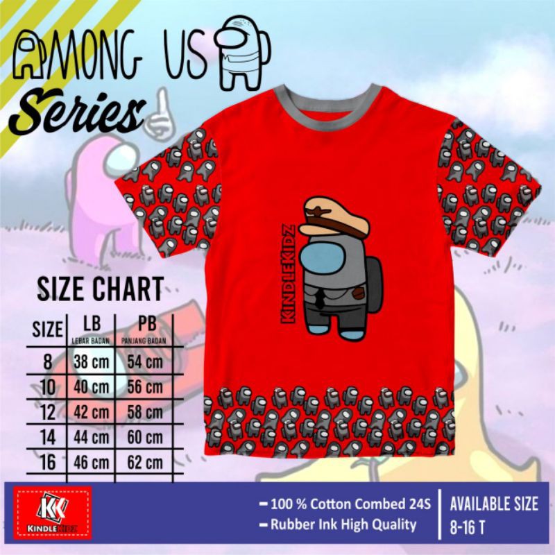 Kaos Anak Kindle Kids Among Us