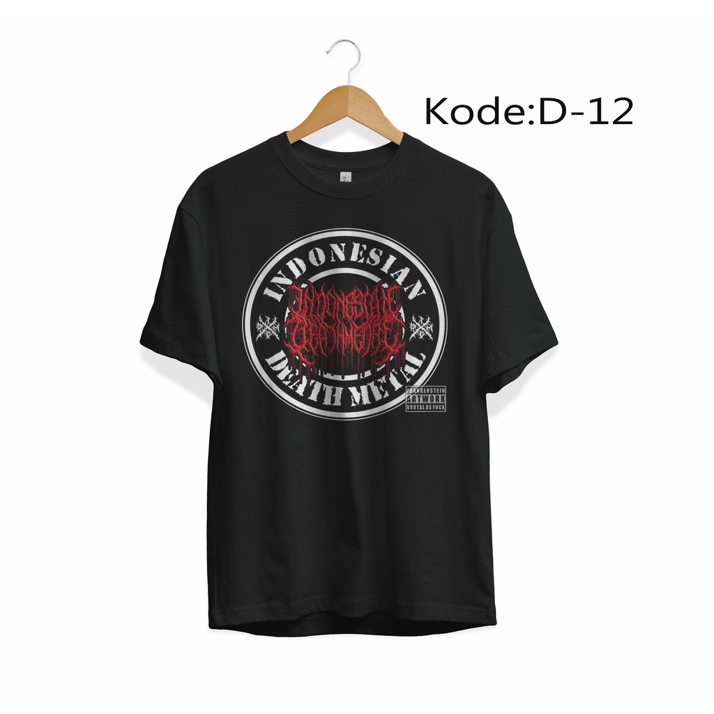 KAOS INDONESIA DEATH METAL TSHIRT MUSIK ROCK IDDM 12