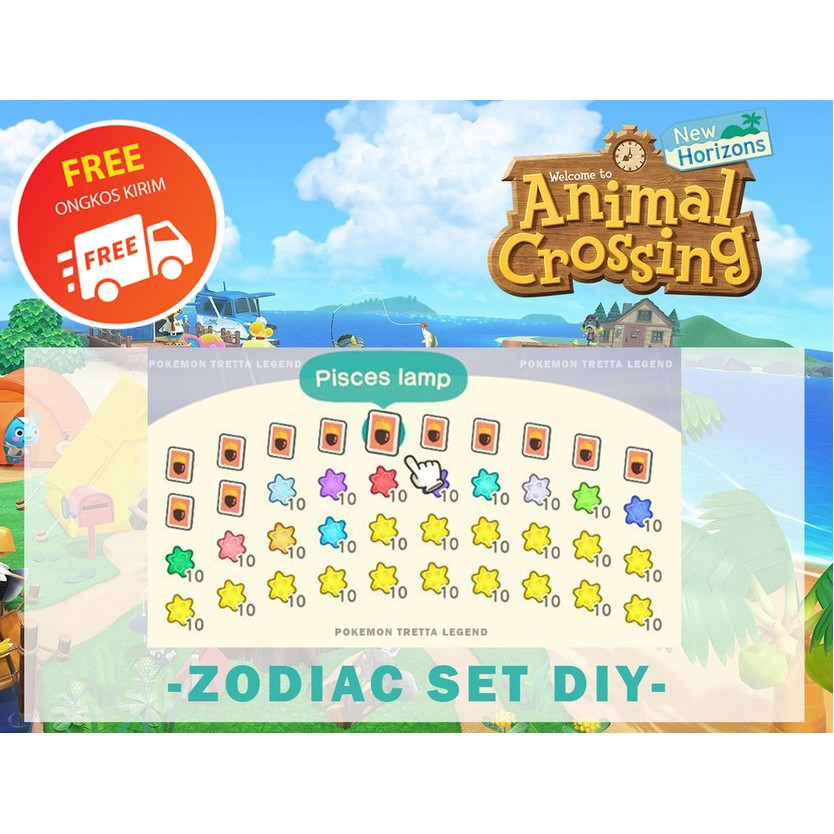 Complete Zodiac Set DIY Lengkap BELLS NMT Animal  Crossing 